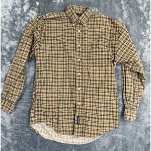 Duck Head Mens Plaid Button-Down Long Sleeve Shirt Size M